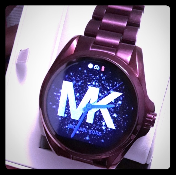 purple michael kors smart watch